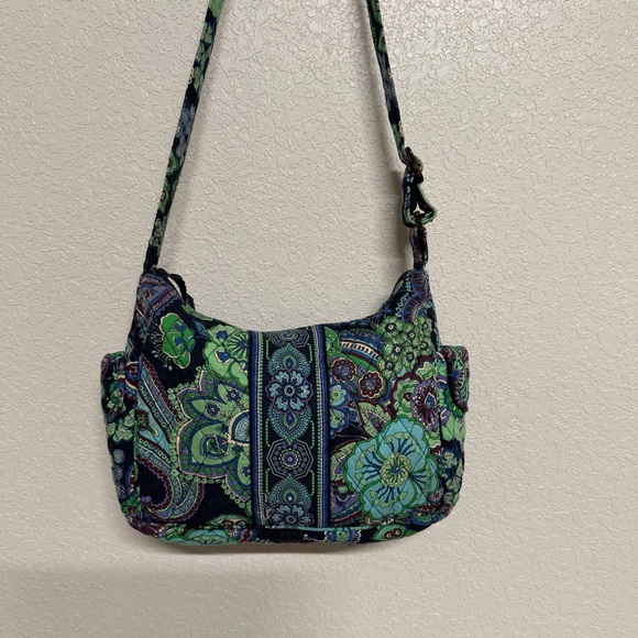 Vera Bradley Blue Rhapsody Quilted Crossbody Shoulder Bag Paisley Floral - Picture 5 of 12